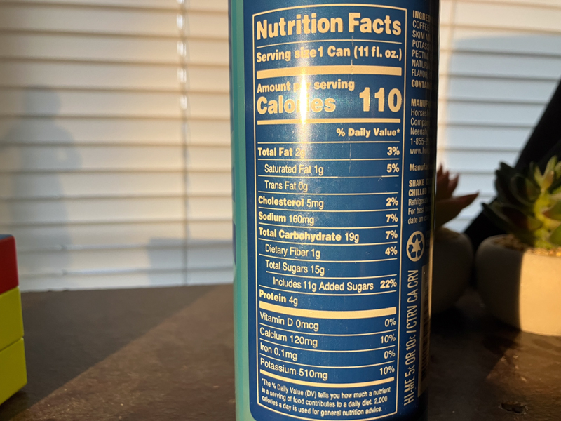 nutritional facts