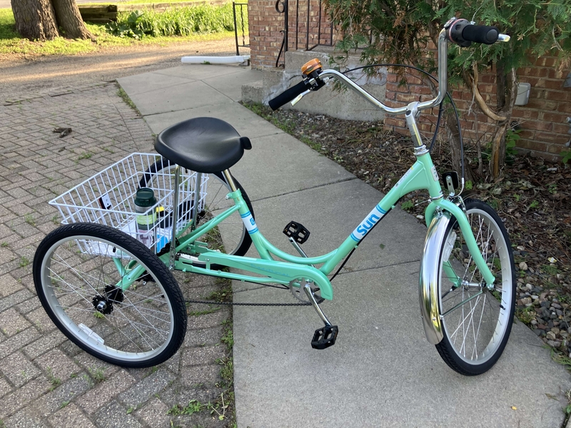 My tricycle, the first day I had it